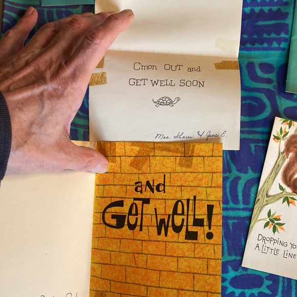 9 Vintage 1960’s Child’s Get Well Cards Previously Owned, Fresh From the Attic! - Picture 8 of 11